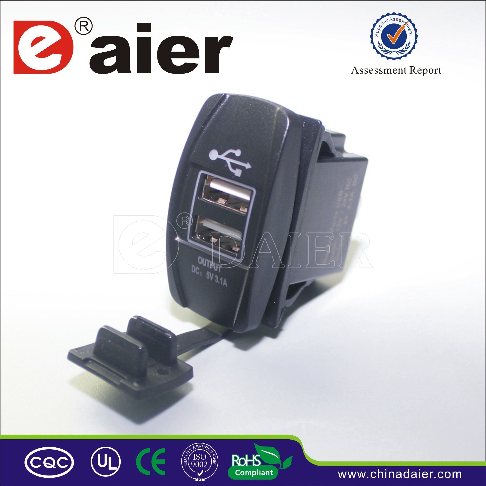 Daier USB Electrical Power Car Power Socket (DS2013-L)