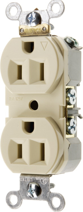 Commercial Grade Stand Duplex Electrical Receptacle