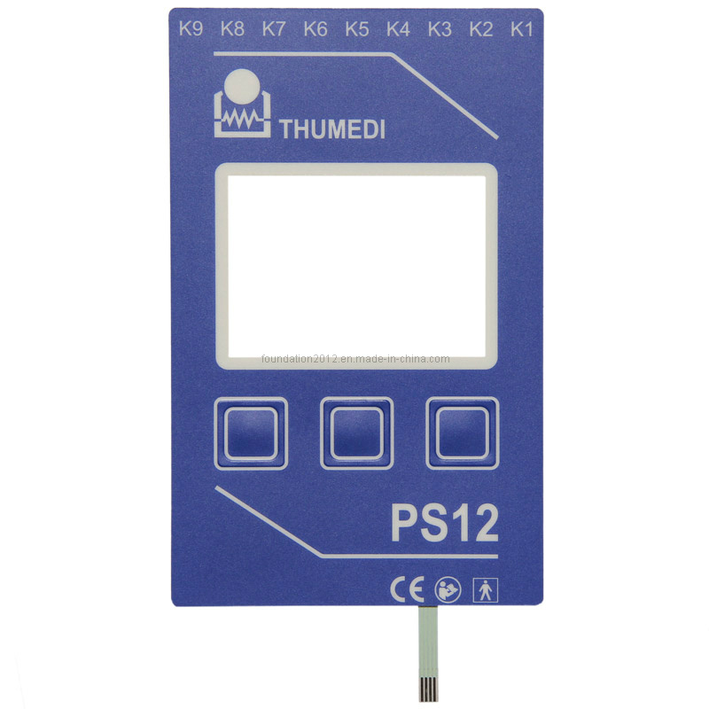 Embossed Electrical Battery Rubber Overlay Keypad Membrane Switch