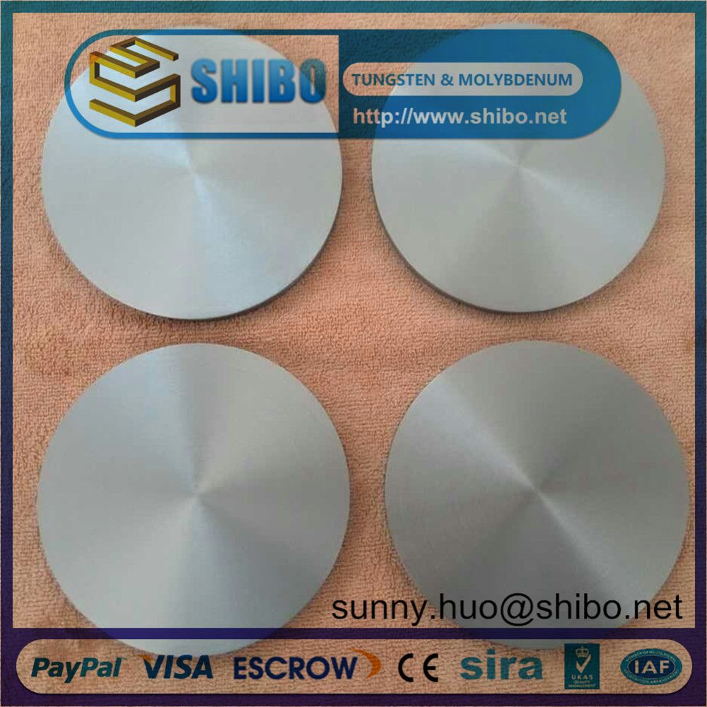 99.95% Pure Molybdenum Disc, Mo Disk, Moly Disc