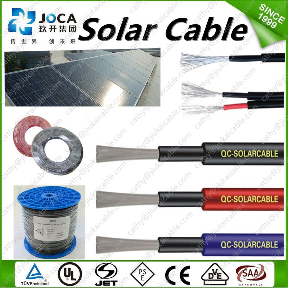 PV1f 4mm2 6mm2 PV Cable for Solar Power Panel Station