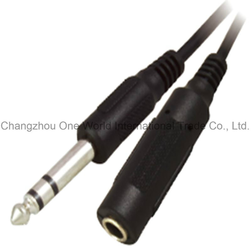 6.35mm Stereo Plug - 6.35mm Stereo Jack Cable