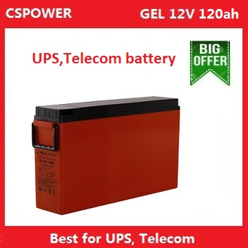12V100ah Front Terminal Gel Battery for Telecom Railway