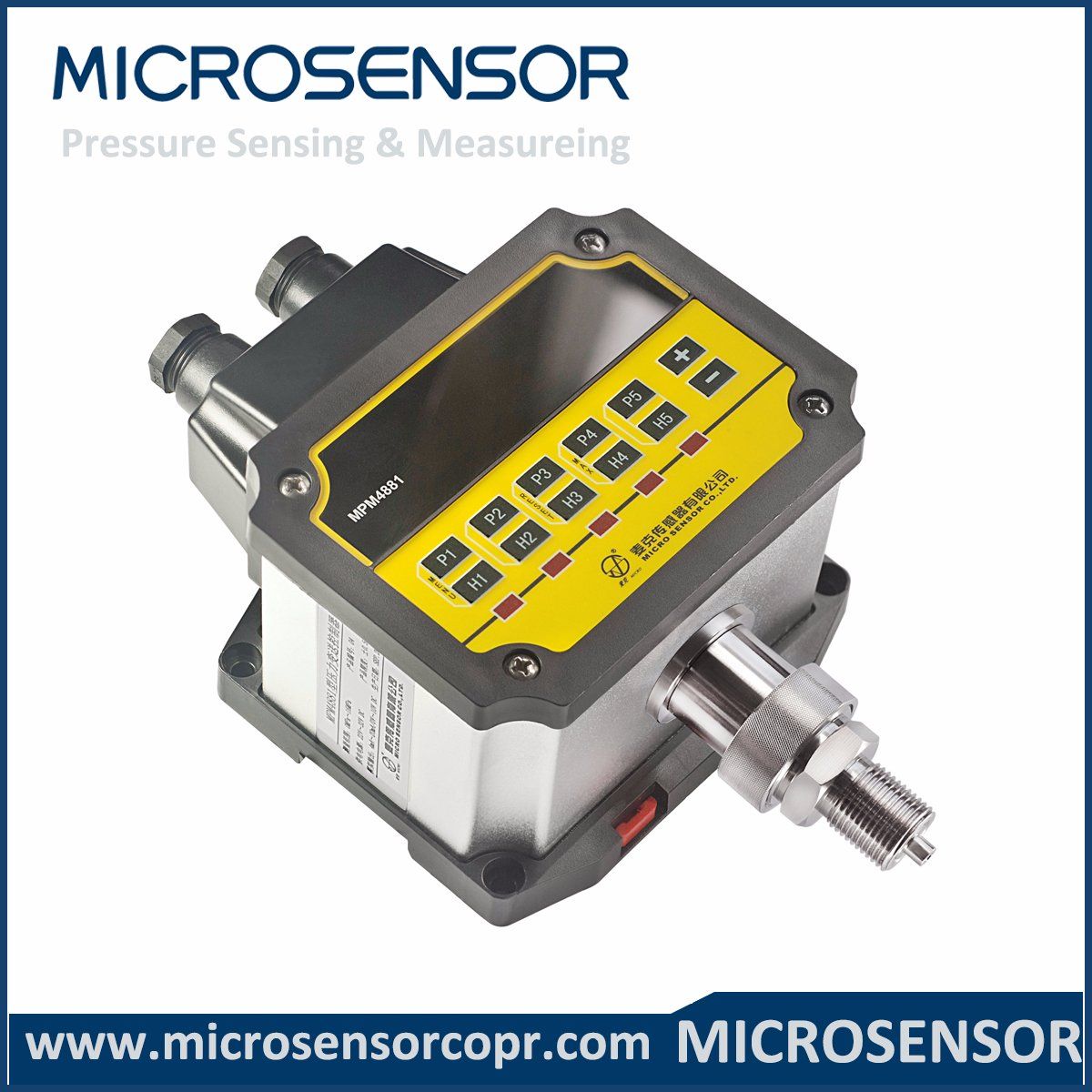 Pressure Transmitting Controller with 4 Installations Mpm4881