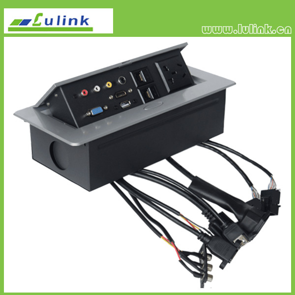 HDMI RJ45 VGA USB RCA Audio Pop up Media Socket