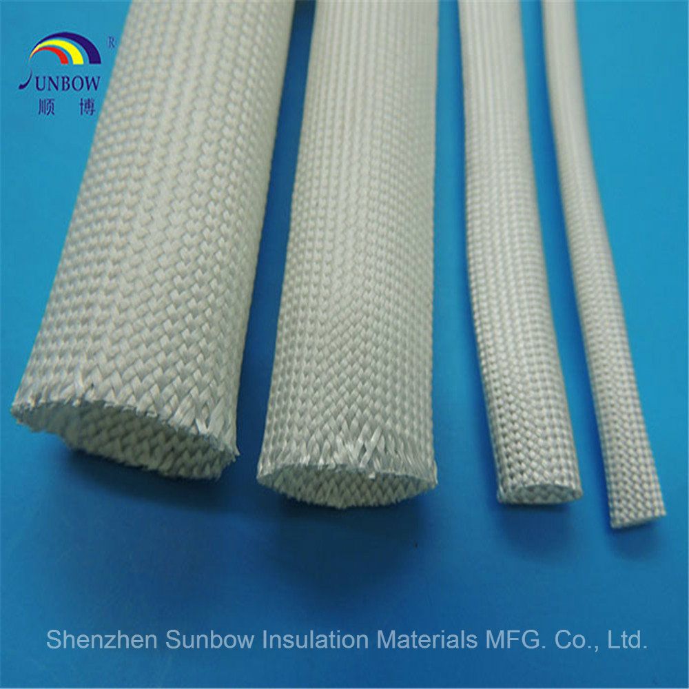 Fiberglass Sleeving 400 - 600 Degree Electrical Insulation Cable Wire Sleeve