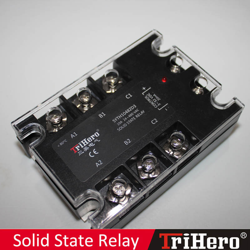 10A DC/AC Solid State Relay SSR 3-Phase
