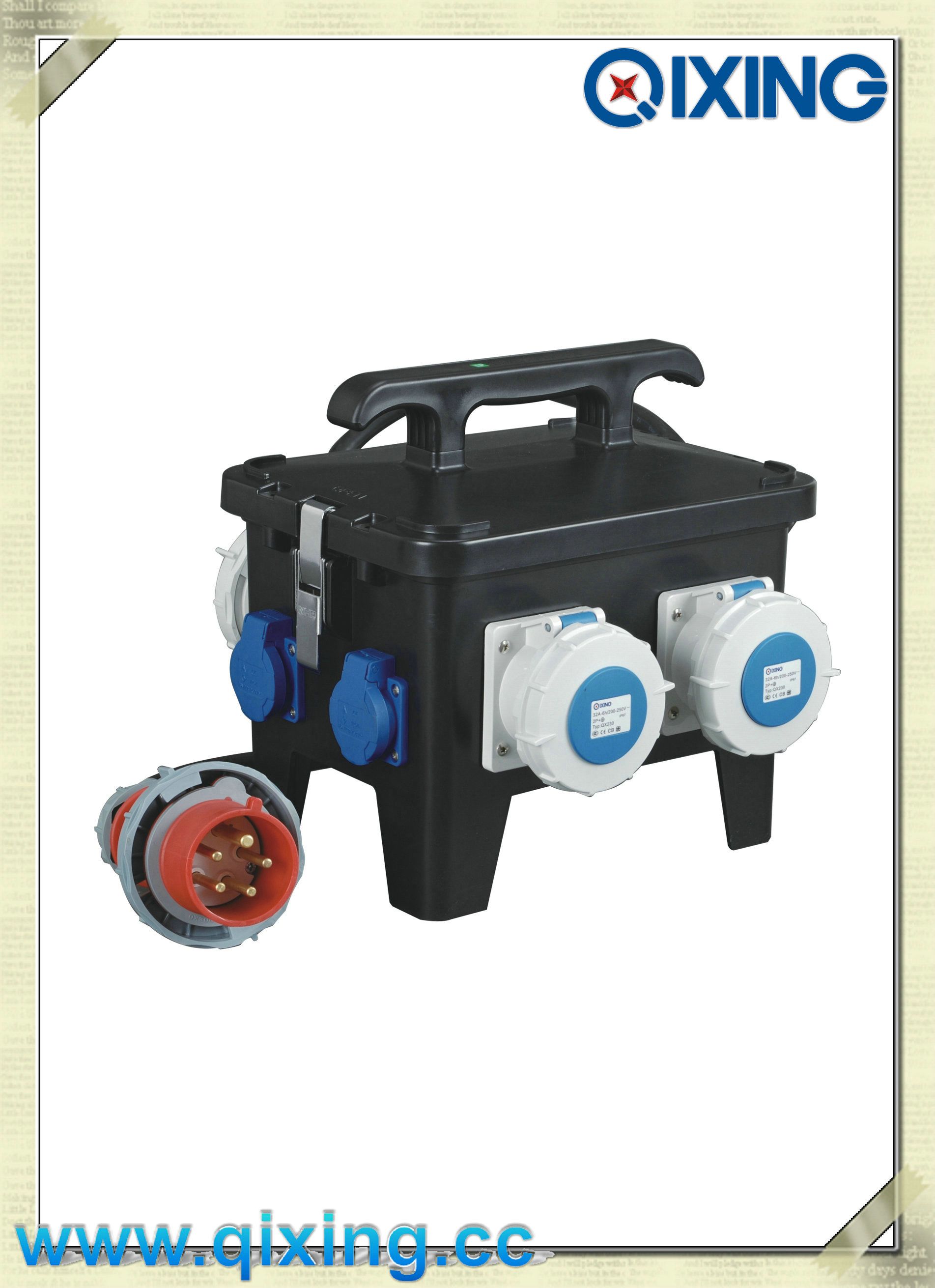 Qixing Mobile Power Socket Box Black Customizd