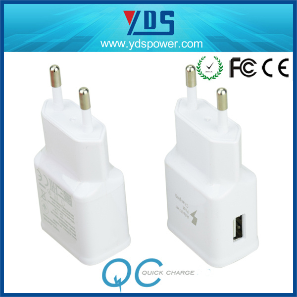Mobile Phone EU Plug Portable USB Travel Charger for Samsung