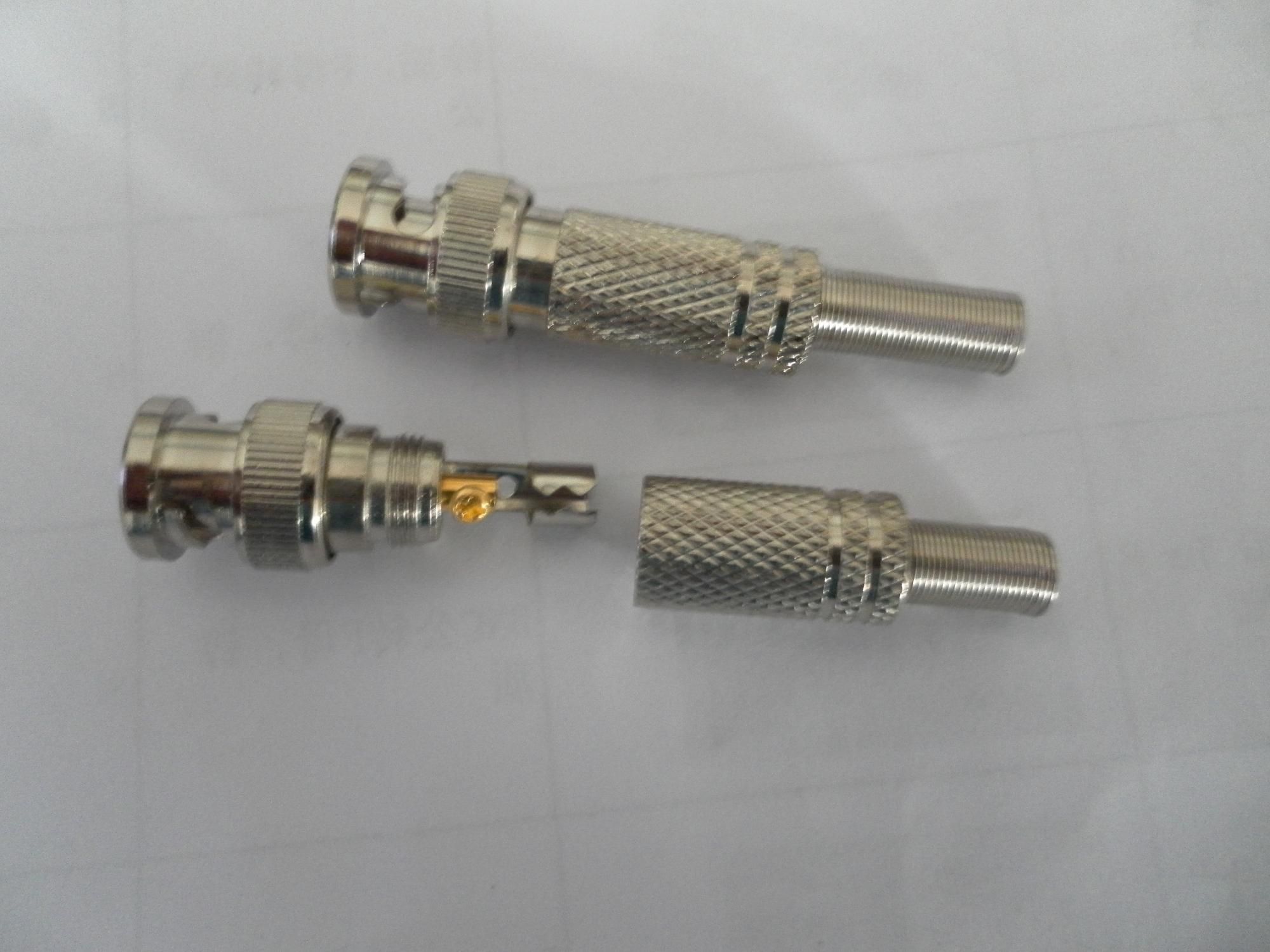 BNC Male Connector with Spring for CCTV
