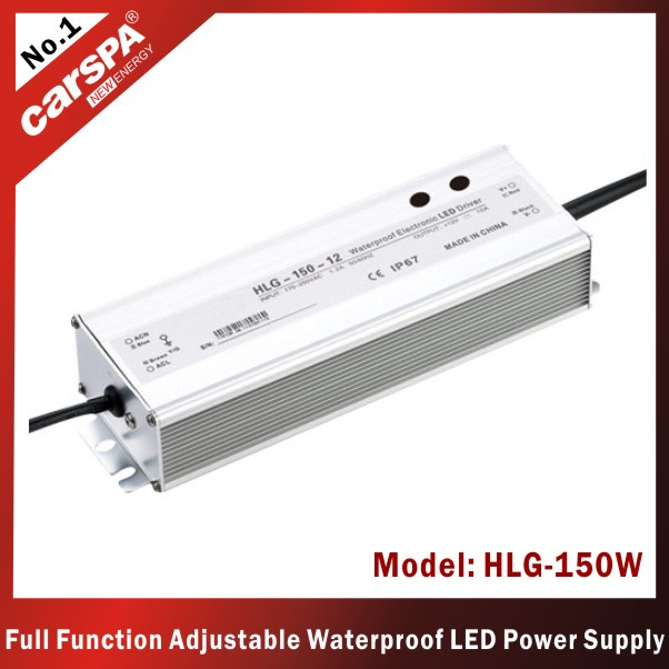 150W Full Function Adjustable Waterproof Power Supply