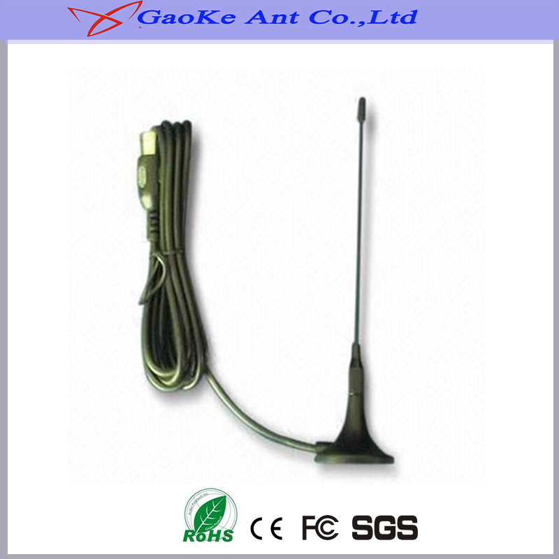 SMA Connector Magnetic DVBT Antenna with Rg174 Cable Active DVB-T Antenna