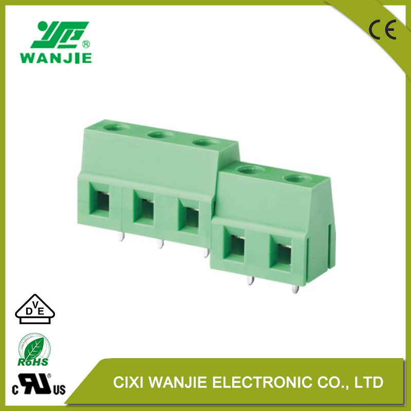 PCB Terminal Block Screw Connector with High Voltage Wj128/128r/128e, Pitch7.5/7.62mm