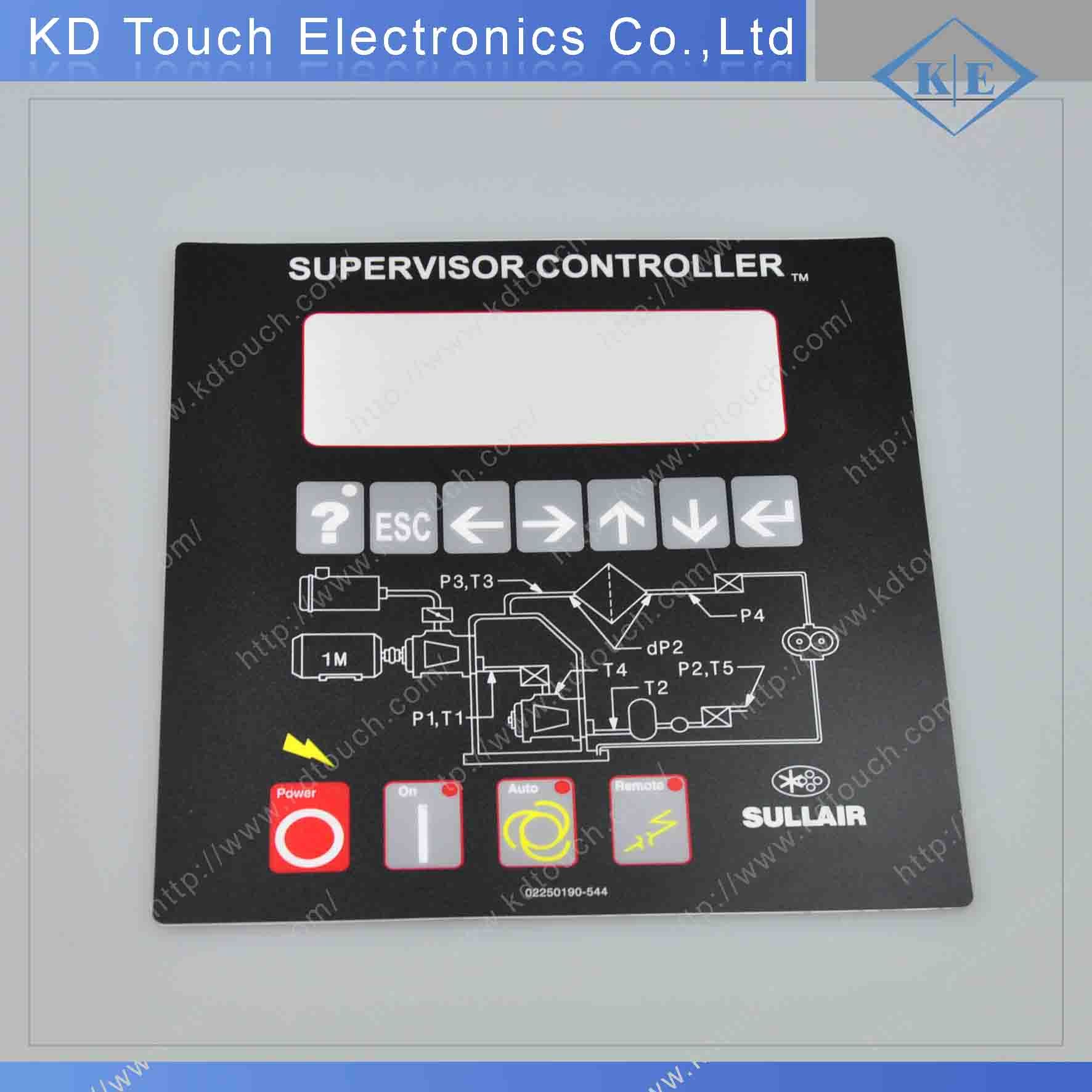 LED Control Overlay Panel for Supervisor Controller with 3m Adhesive
