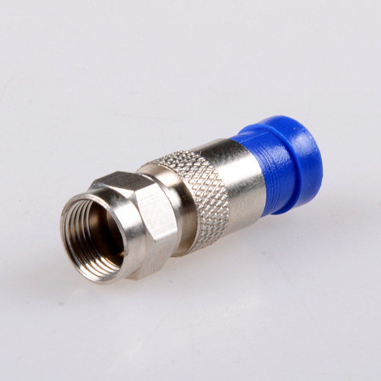 RG6 Rg59 Compression RF F Cable Connector for Coaxial Cable