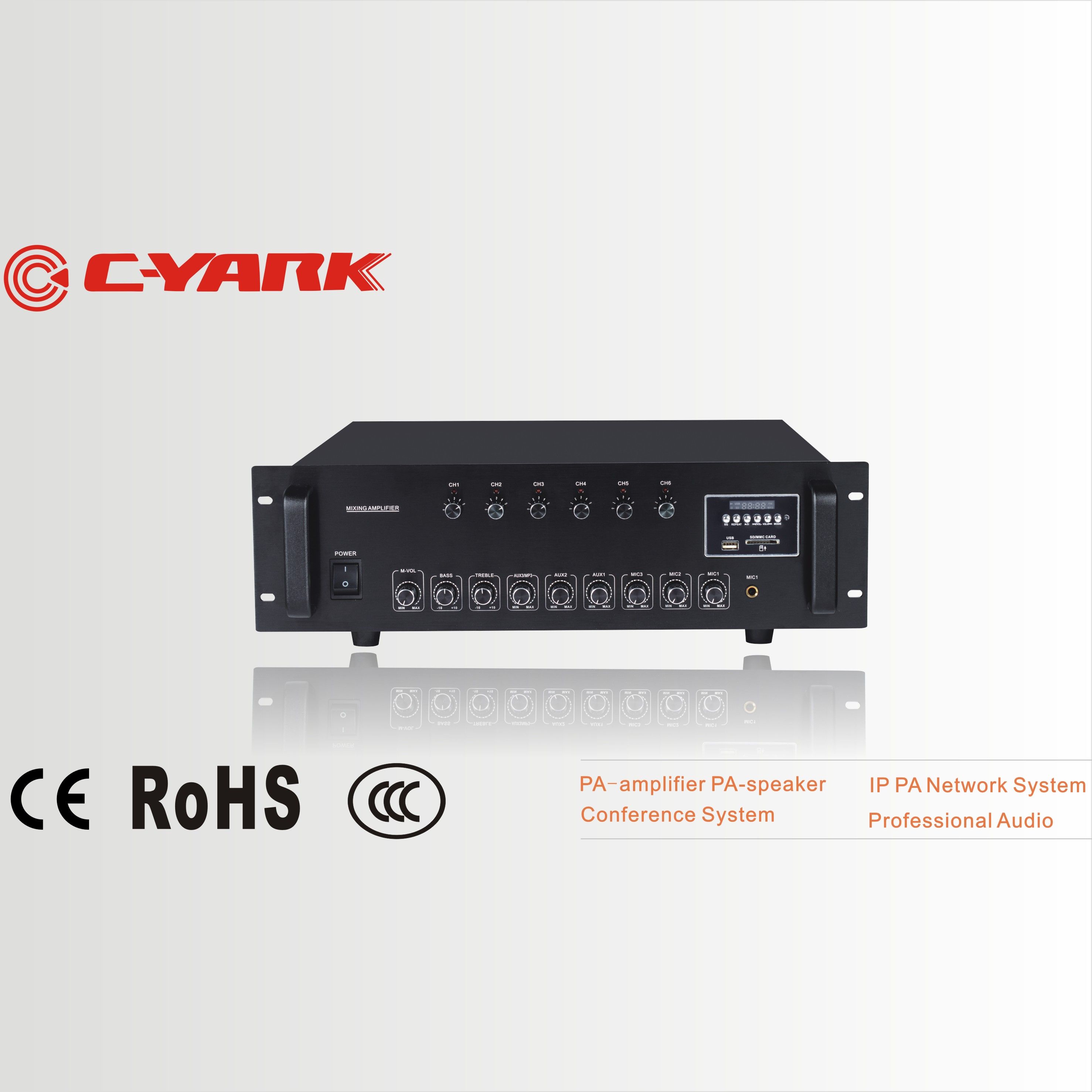 C-Yark Power Amplifier with Partition Individual Volume Control