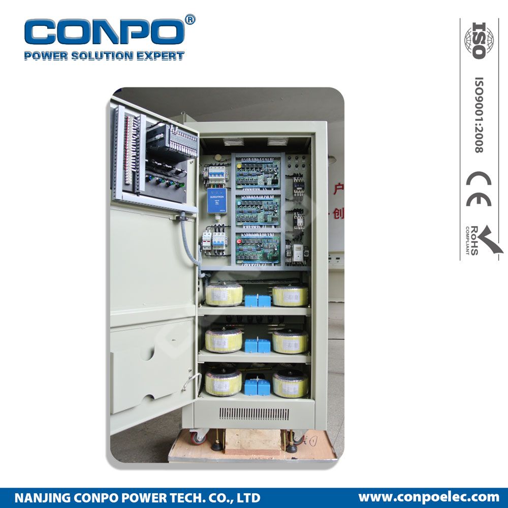 Sjw-Wf-10kVA, 15kVA, 20kVA 3phase Electronic Heavy Duty (SCR/IGBT/Thyistor) , Contactless Voltage Stabilizer/Regulator