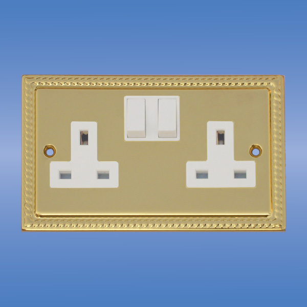 British Standard Double Switched Socket (UK Standard)
