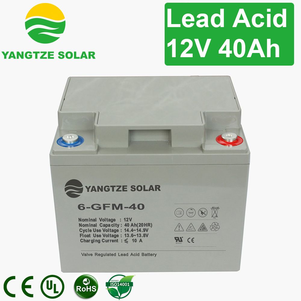 Free Maintenance 40ah 12 Volt Deep Cycle Battery