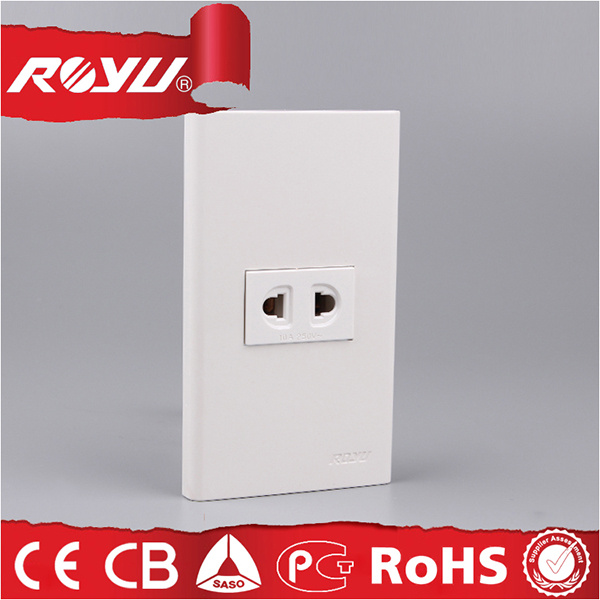 Electrical Power Universal Wall 2-Pin Plug Socket for Home