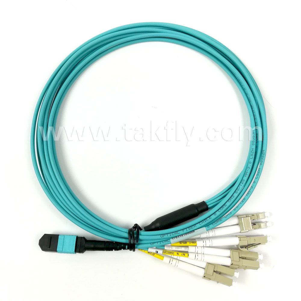 8/12/24 Cores Om3 MTP/MPO-LC Fanout Patch Cable
