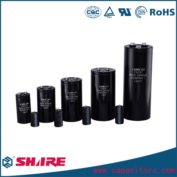 2700UF 350V Aluminum Electrolytic Capacitor with Screw Terminal Electrolytic Capacitor