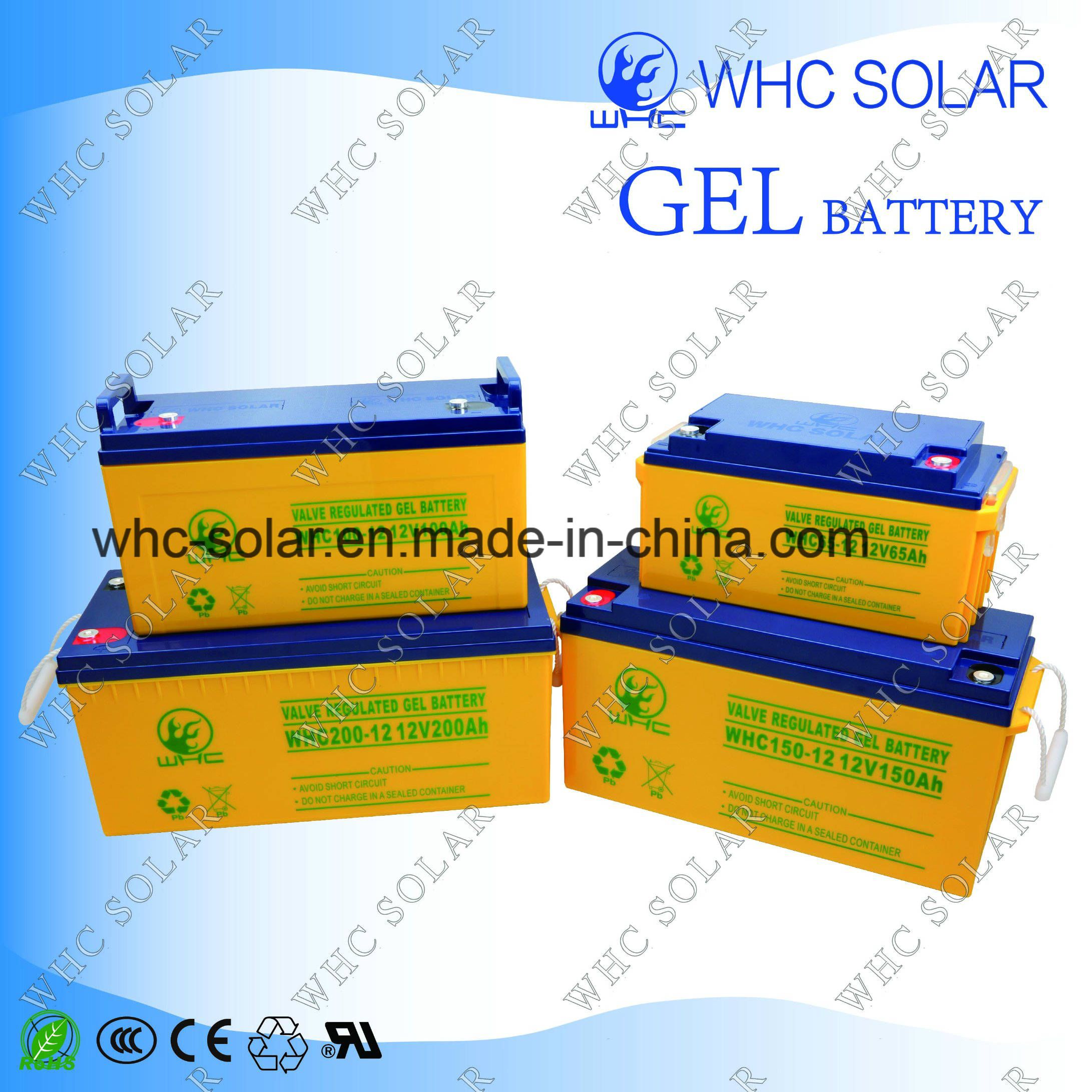 Rechargeable 12V 150ah Gel Solar System Battery