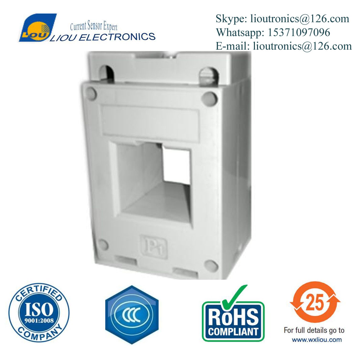 High Current up to 6000A Center Through Current Tranformer Output 1A, 5A
