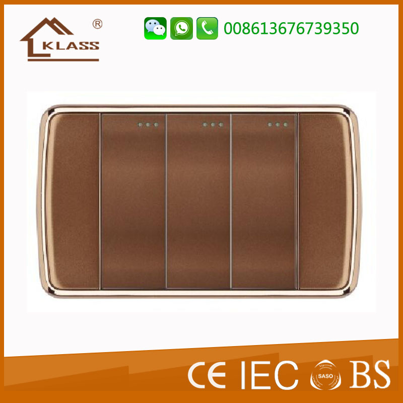 3 Gang Home Use Electrical Wall Switch