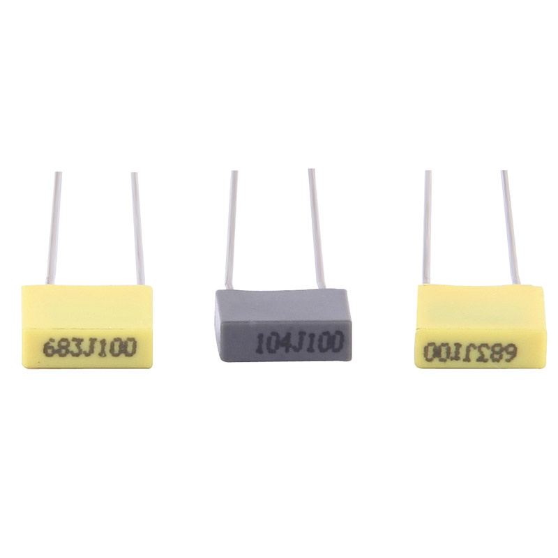 0.1UF 100V K Mini Box 5mm Metallized Polyester Film Capacitor (TMCF07)
