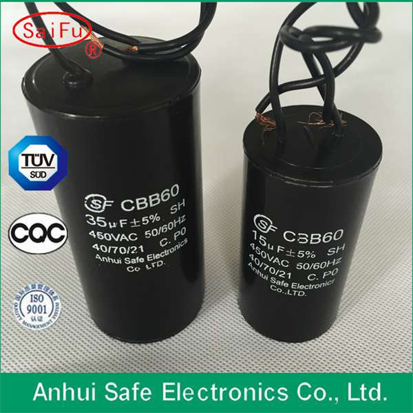 Cbb60 Sh Fan Capacitor 3.5UF 450VAC