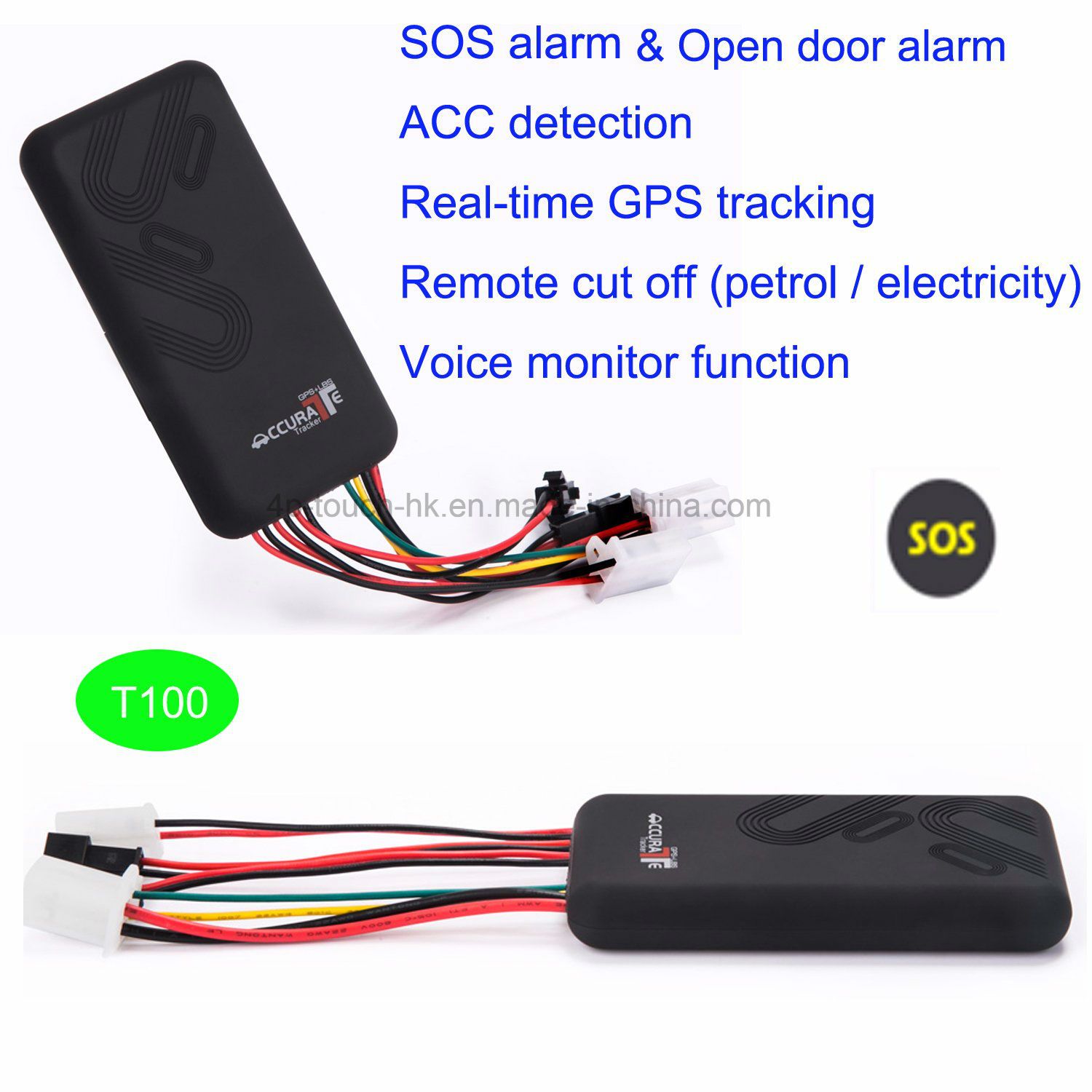 Newest Acc Detection GPS Car Tracker with Remotely Stop Car T100