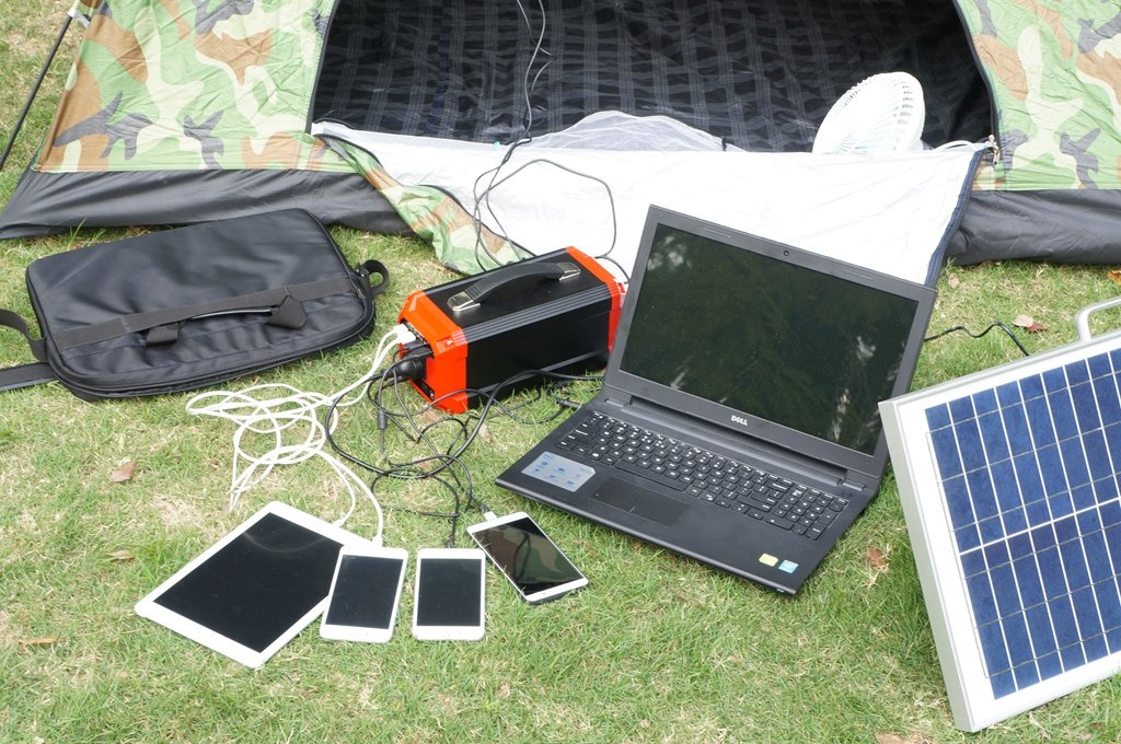 300W Solar Generator Kit Power Inverter 73000mAh Rechargeable Battery Pack Power Supply