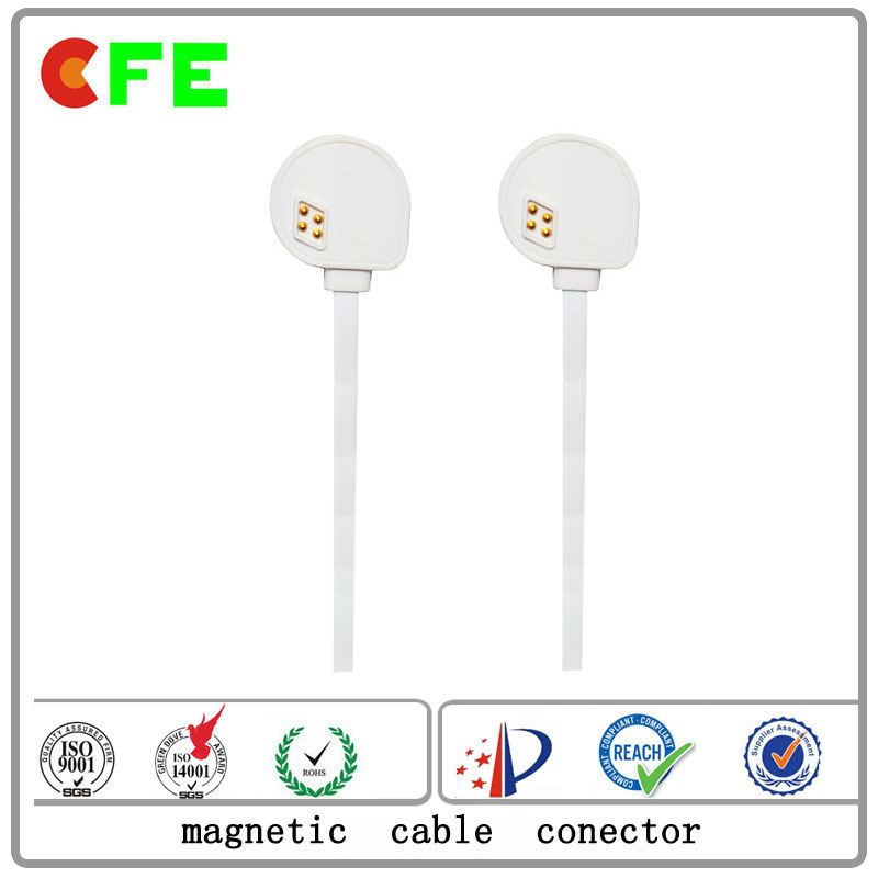 Round Type USB Connector with Magnetic Connector