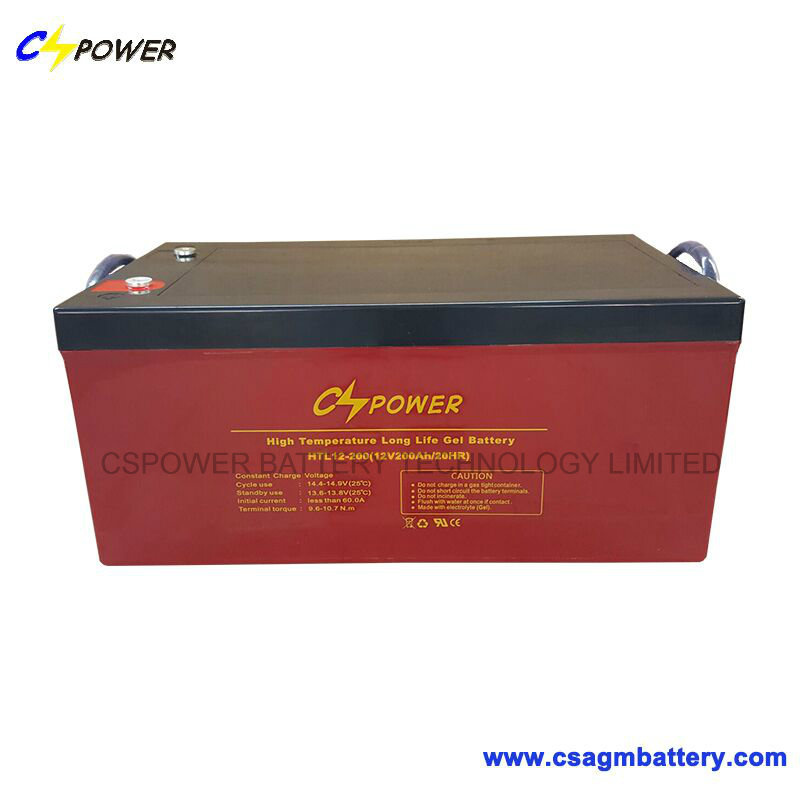 Telecom and UPS Application Deep Cycle Gel Battery 12V200ah