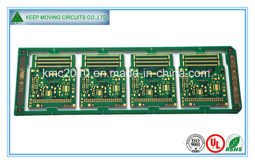 Multilayer Green Mask 10-Layers Immersion. Gold PCB