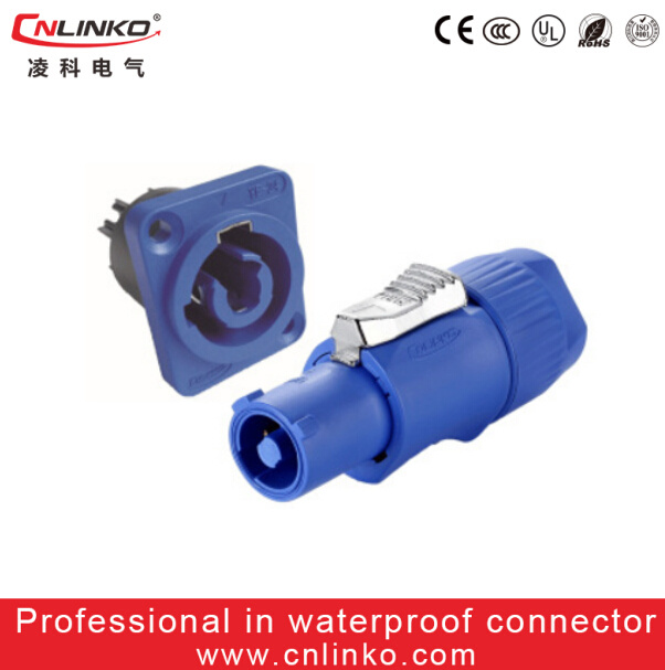 Ce Approved Waterproof IP65 Powercon/3pin Power Connector for LED Display