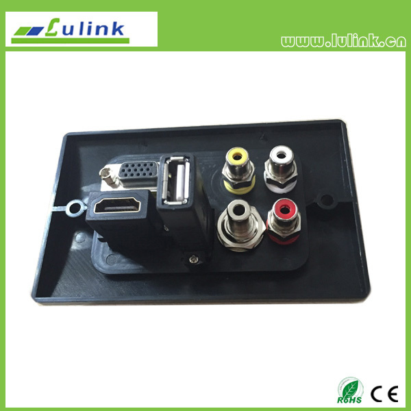 American Style Media Interface Wall Plate/Faceplate