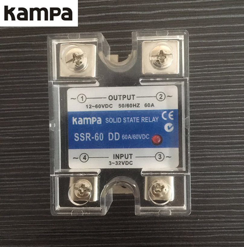 SSR 60dd 3-32VDC to 12-60VDC Single Phase Solid State Relay