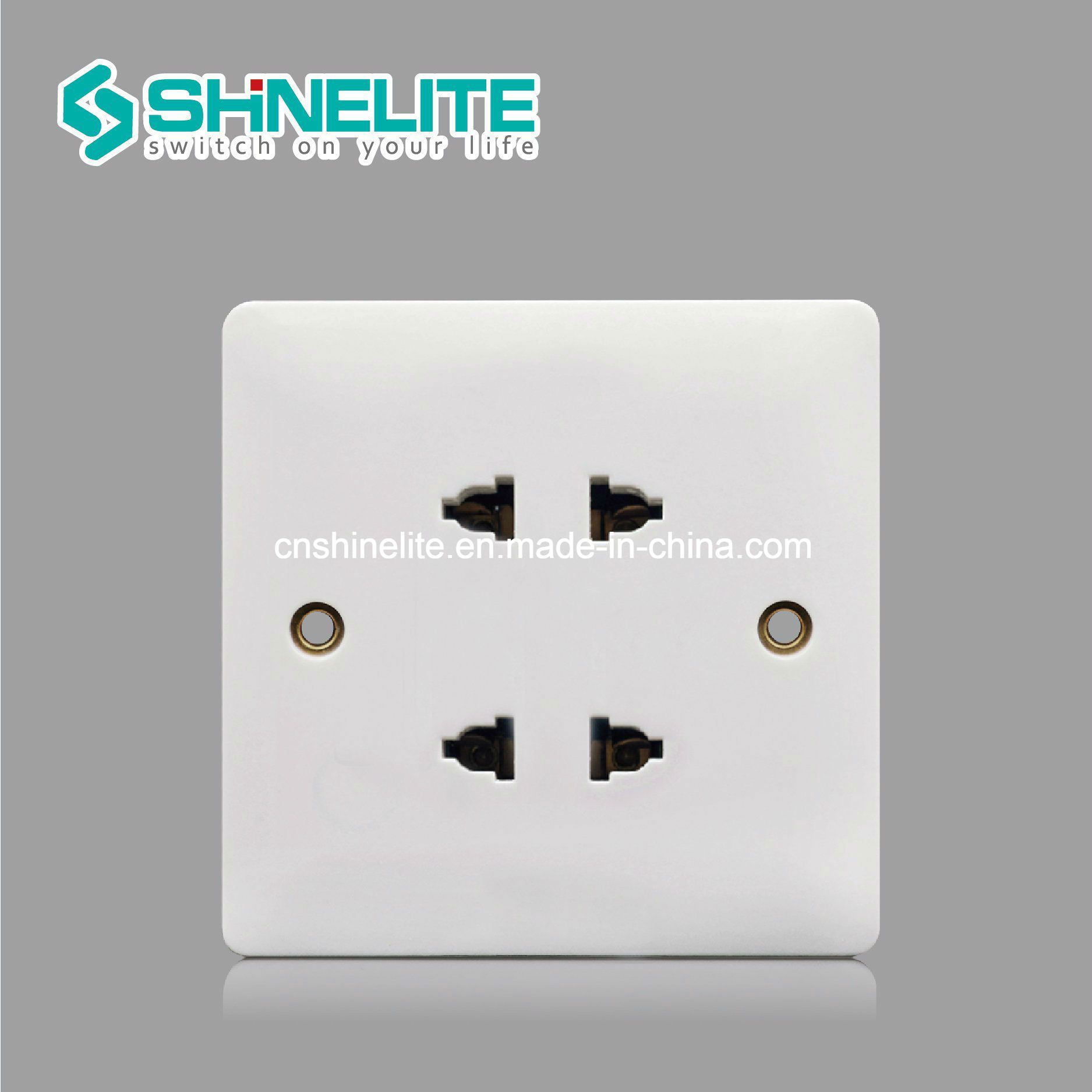 UK White Bakelite 16A 2 Pin Electrical Socket OEM