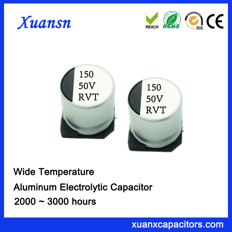 Customized 150UF 50V Chip Type Electrolytic Capacitor