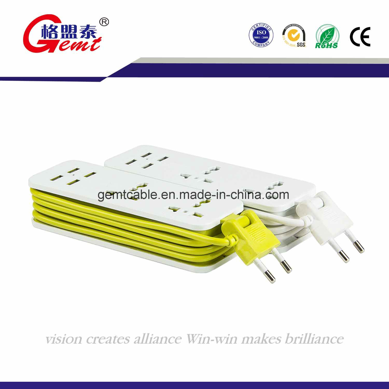 European Extension Socke Power Strip Outlets