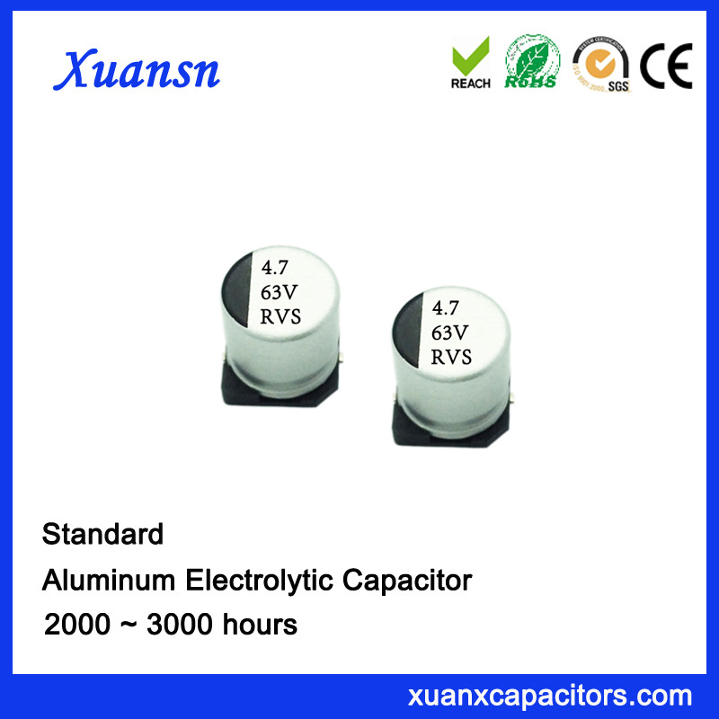 4.7UF 63V SMD General Aluminum Electrolytic Capacitor