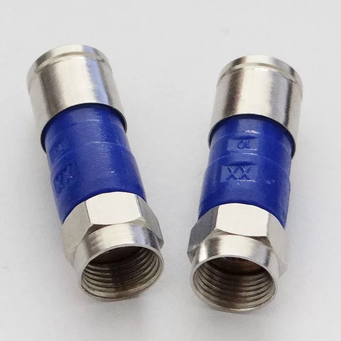 RG6 Rg59 Compression RF F Cable Connector for Coaxial Cable