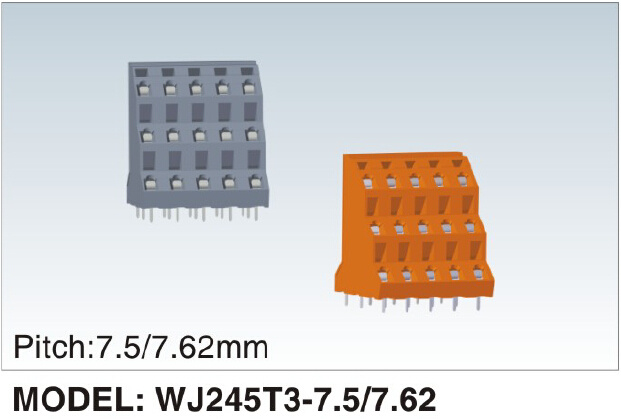 New Developing Mcs Terminal Block (WJ245T3-7.5/7.62mm)