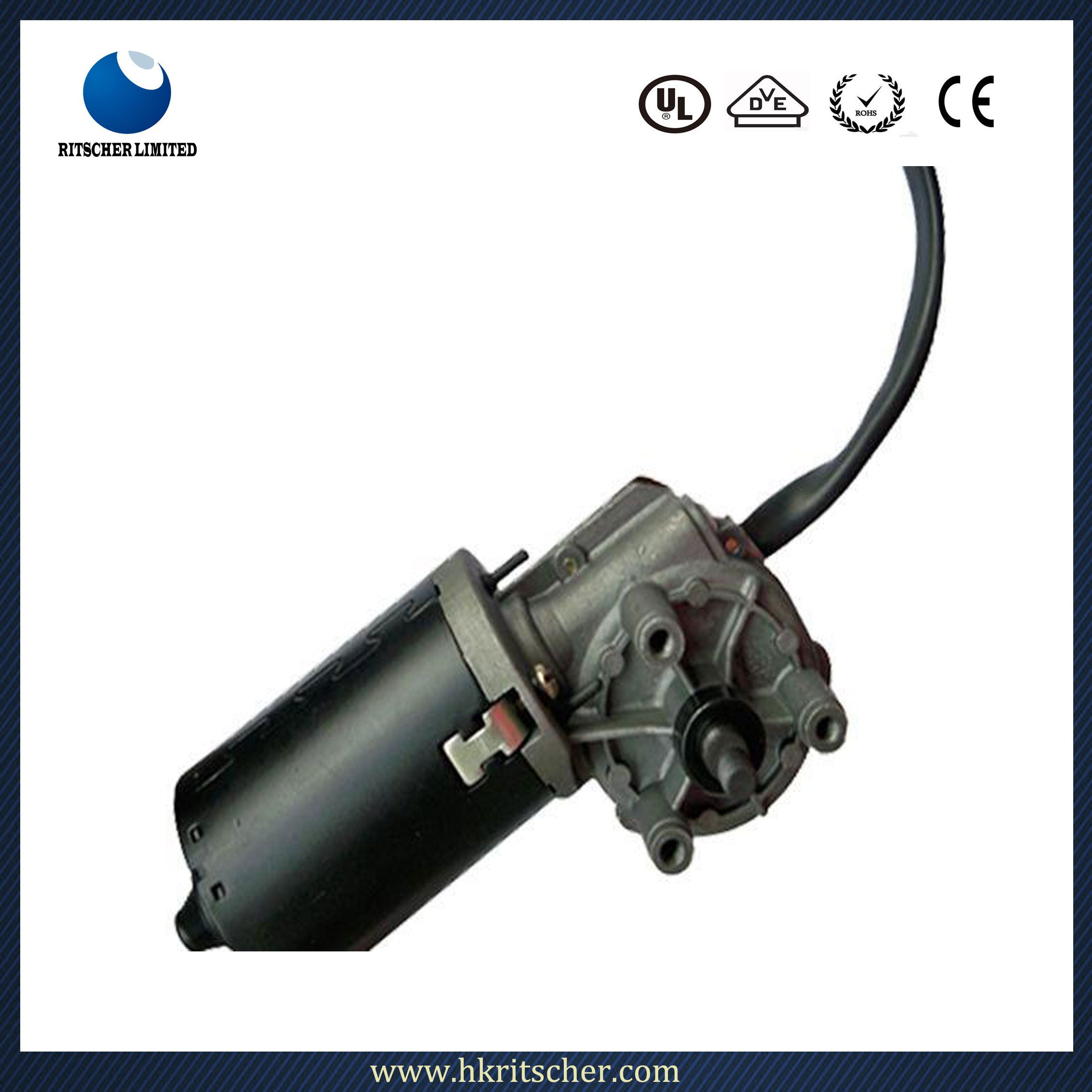 10-500W DC Worm Gear Motor High Torque