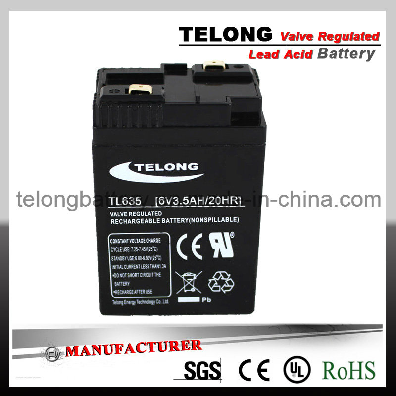 6V3.5ah AGM Lead Acid Battery for Weighing Scale