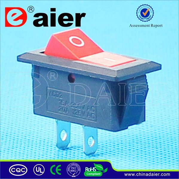 Red/Black Color 15A 125VAC Rocker Switch