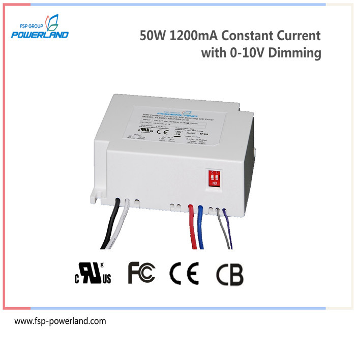 CE RoHS Approved 50W 25~40V Dimmable LED Driver