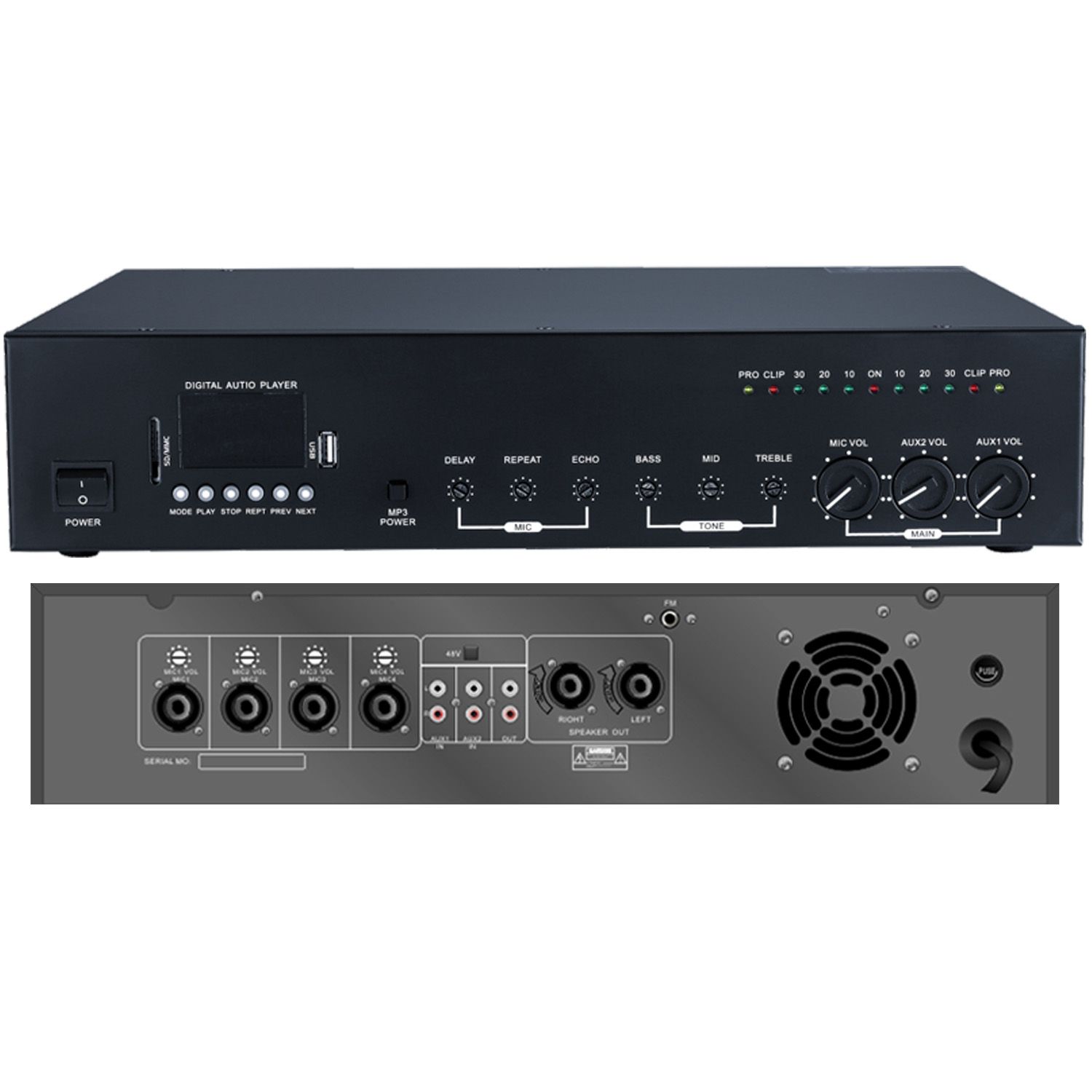 HD-300 Public Address Professional Power Amplifier HD-300